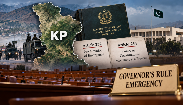 Political tensions deepen in Khyber Pakhtunkhwa as the federal government discusses emergency and Governor’s Rule amid security concerns.