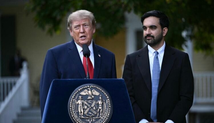 President Donald Trump and New York City Mayor Zohran Mamdani speak following their September 21 meeting in New York.