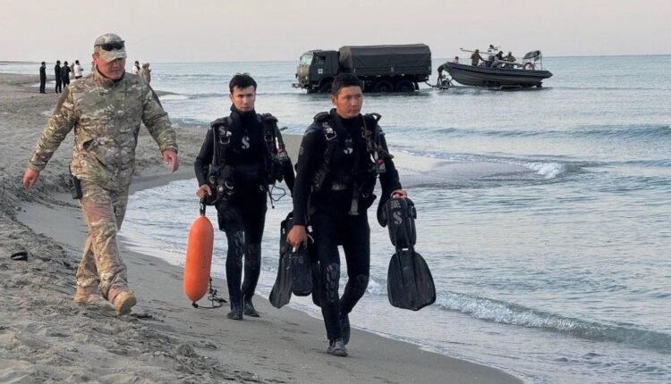 Kazakhstan Navy personnel during a military exercise in the Caspian Sea. Photo: Kazakhstan Ministry of Defence.