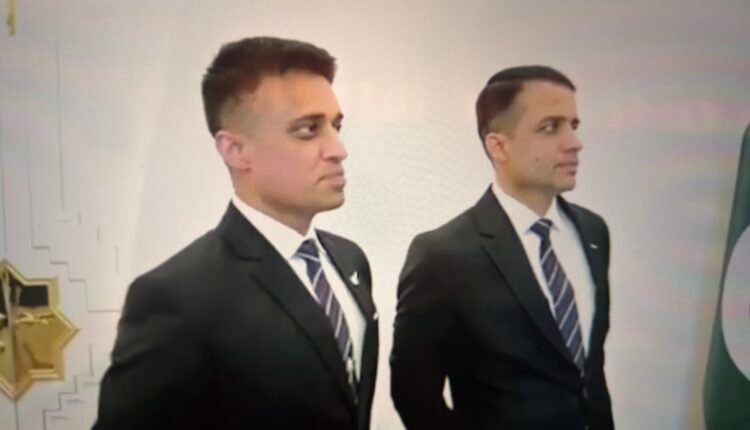 Pakistani astronaut candidates Zeeshan Ali and Khurram Daud meet Prime Minister Shehbaz Sharif in Islamabad in April 2026 ahead of their space mission training in China.