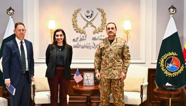 US Afghanistan War Commission delegation meets Field Marshal Syed Asim Munir at GHQ in Rawalpind