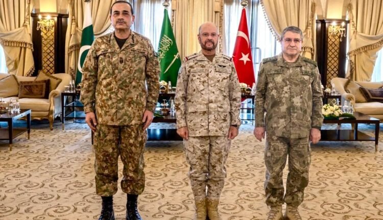 Military chiefs of Pakistan, Saudi Arabia and Türkiye meet in Riyadh under the Makkah Joint Defence Agreement