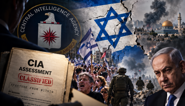 CIA assessment reportedly examines risks of deepening political, economic and social divisions inside Israel.