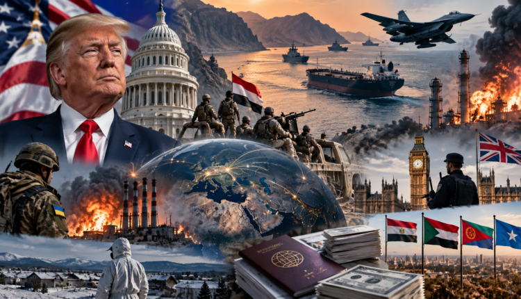 Global news developments covering the United States, Strait of Hormuz, Ukraine, Yemen, Europe and Africa.