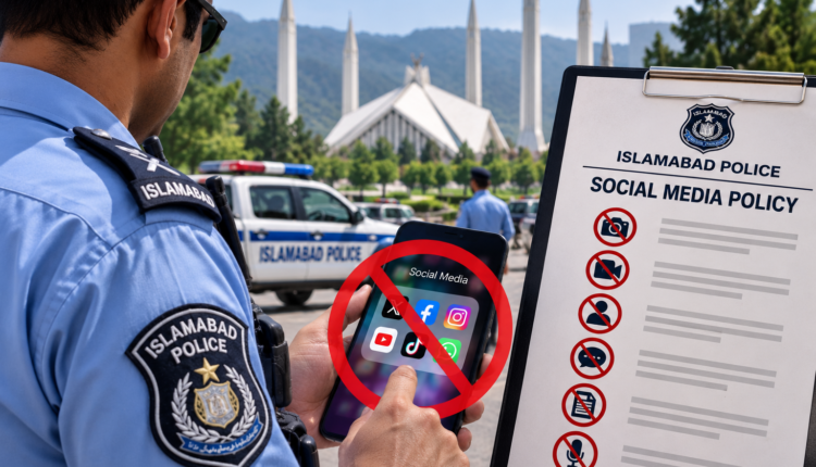 Islamabad Police have imposed new social media restrictions on officers and personnel across all ranks, with violations subject to departmental action.