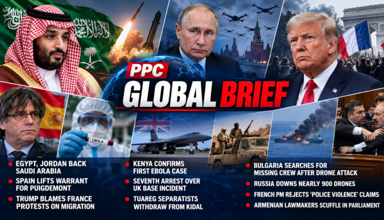 PPC Global Brief covering major developments from Saudi Arabia, Russia, France, Kenya, Mali and the Black Sea.