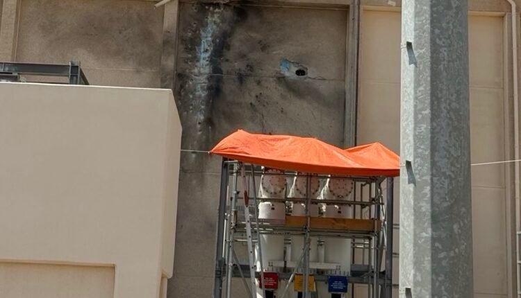 Taibah electricity distribution station in Madinah, which the Saudi-led Coalition says was targeted in a Houthi drone attack on September 29.