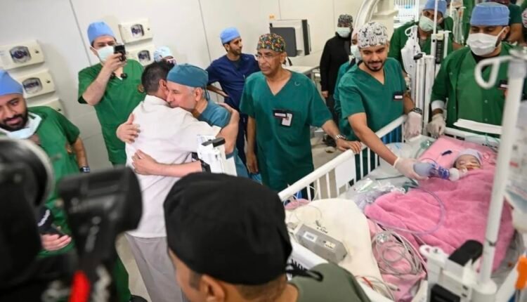 Saudi medical team successfully separates Moroccan conjoined twins Saja and Doha at King Abdullah Specialist Children's Hospital in Riyadh.